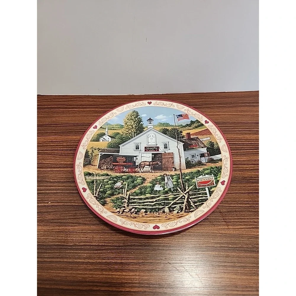 Bradford‎ Exchange Charles Wysocki's Hometown Memories Sleepy Fox Farm Plate